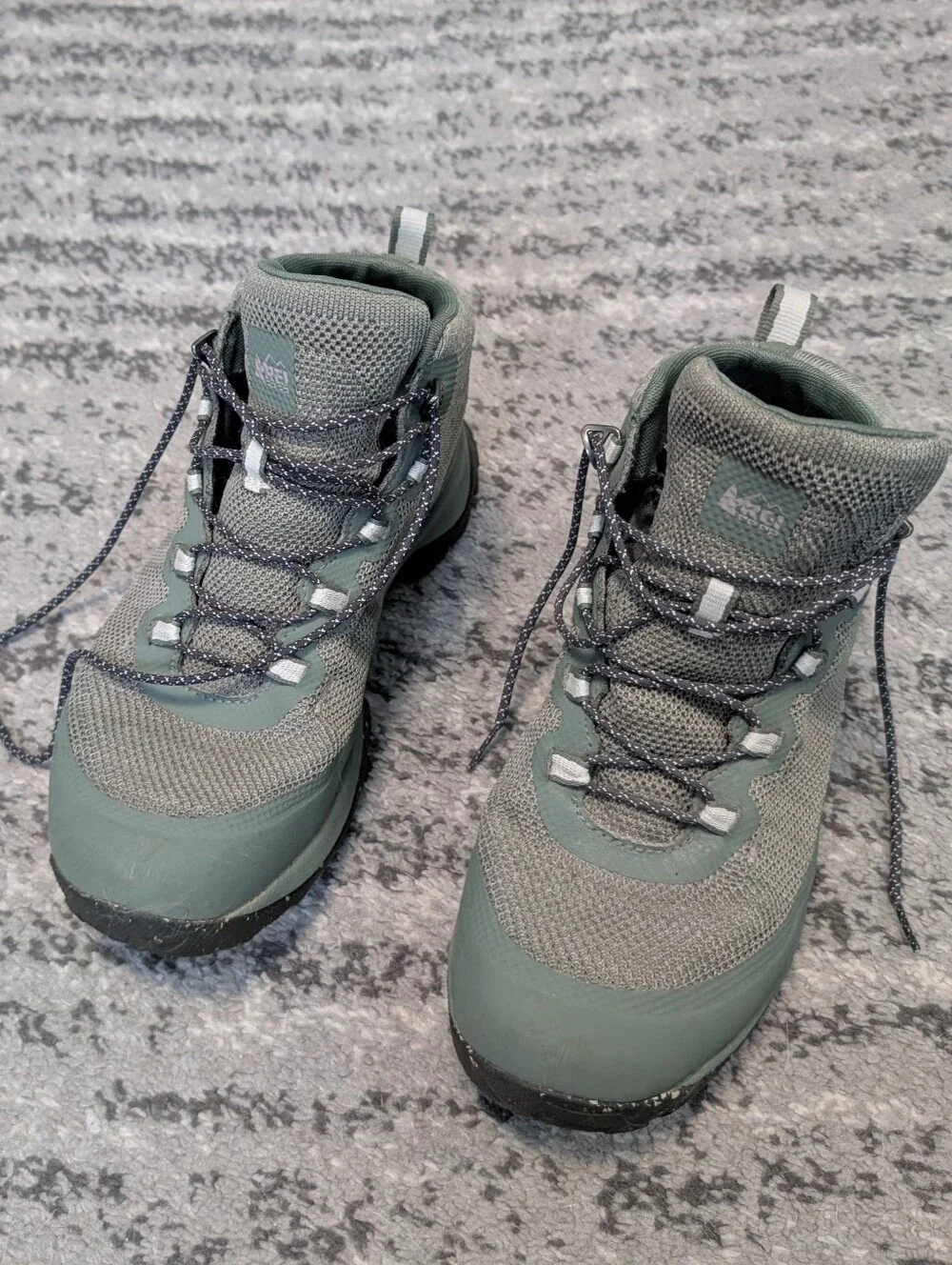 REI Co-op Gray Waterproof Hiking Boots, Women's Size 8.5 Wide